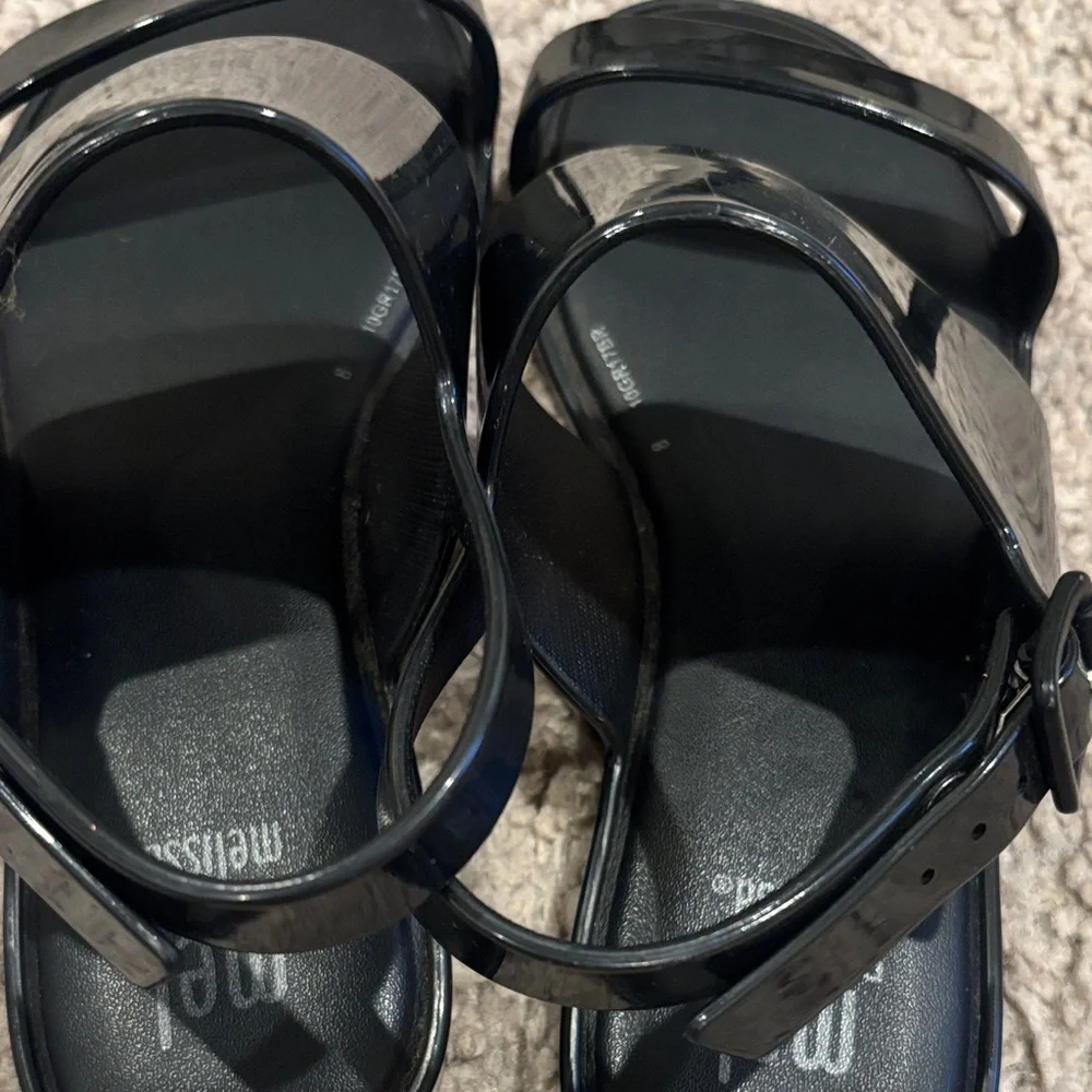 Melissa kids Glossy Black Sandals
